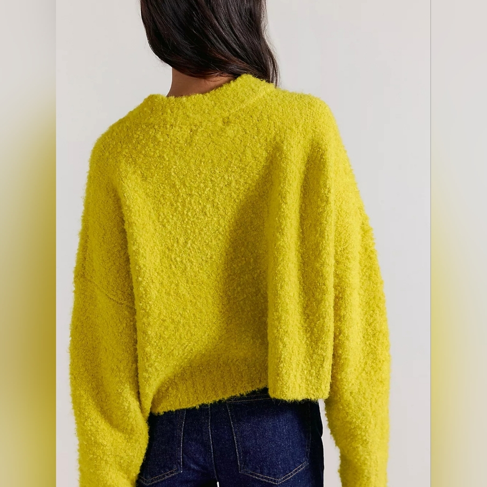 We The Free Yellow Crew Neck Sweater - Picture 3 of 4